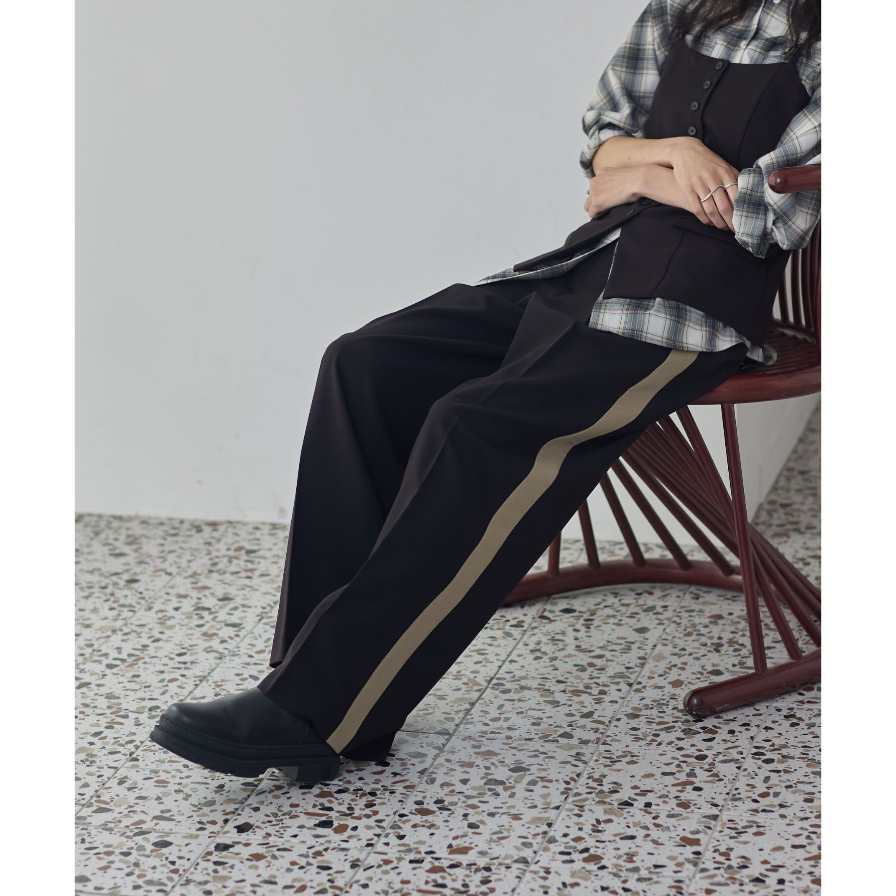 GALLEST「Comfy Slacks｜イージーサイドラインワイドパンツ」|その他|