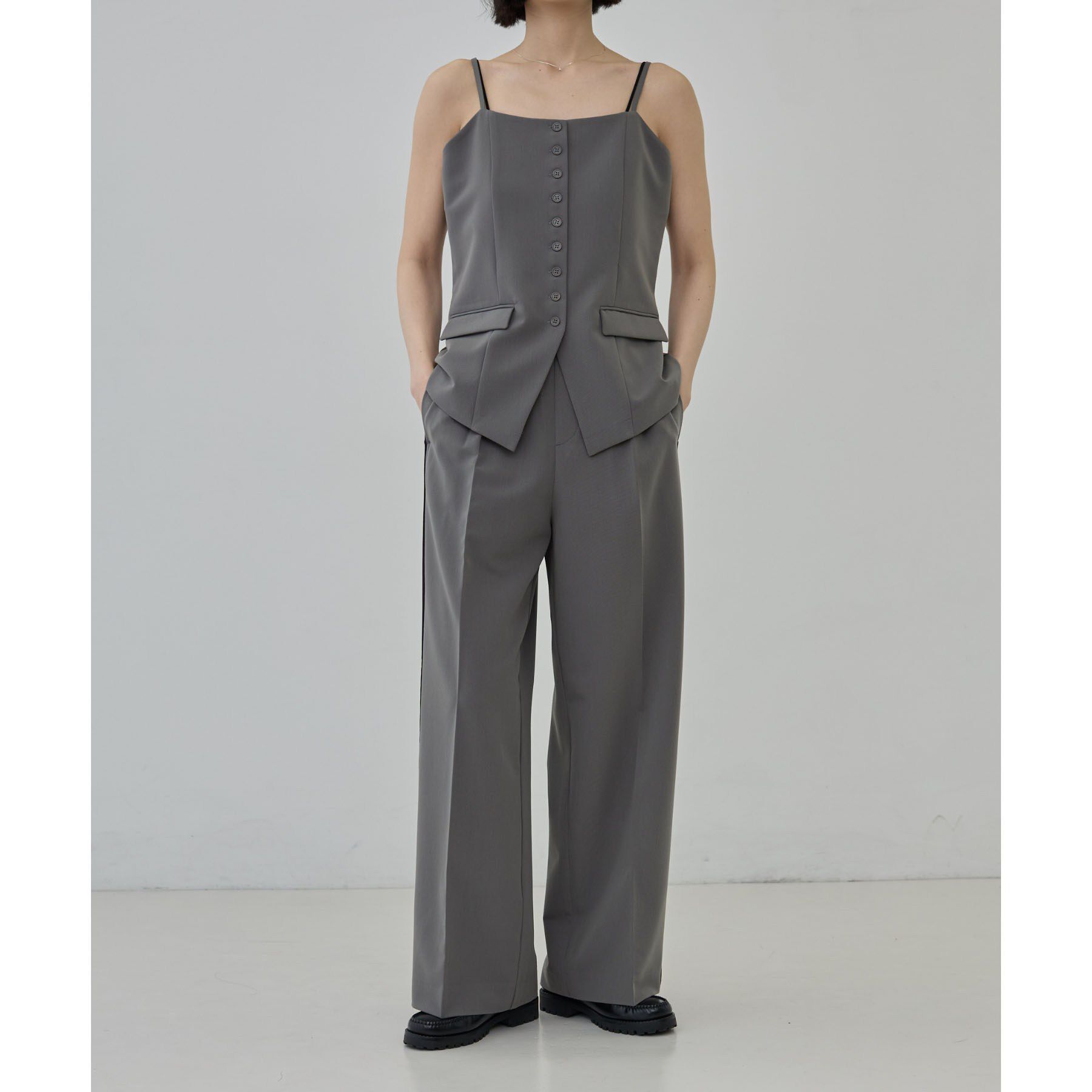GALLEST「Comfy Slacks｜イージーサイドラインワイドパンツ」|その他|
