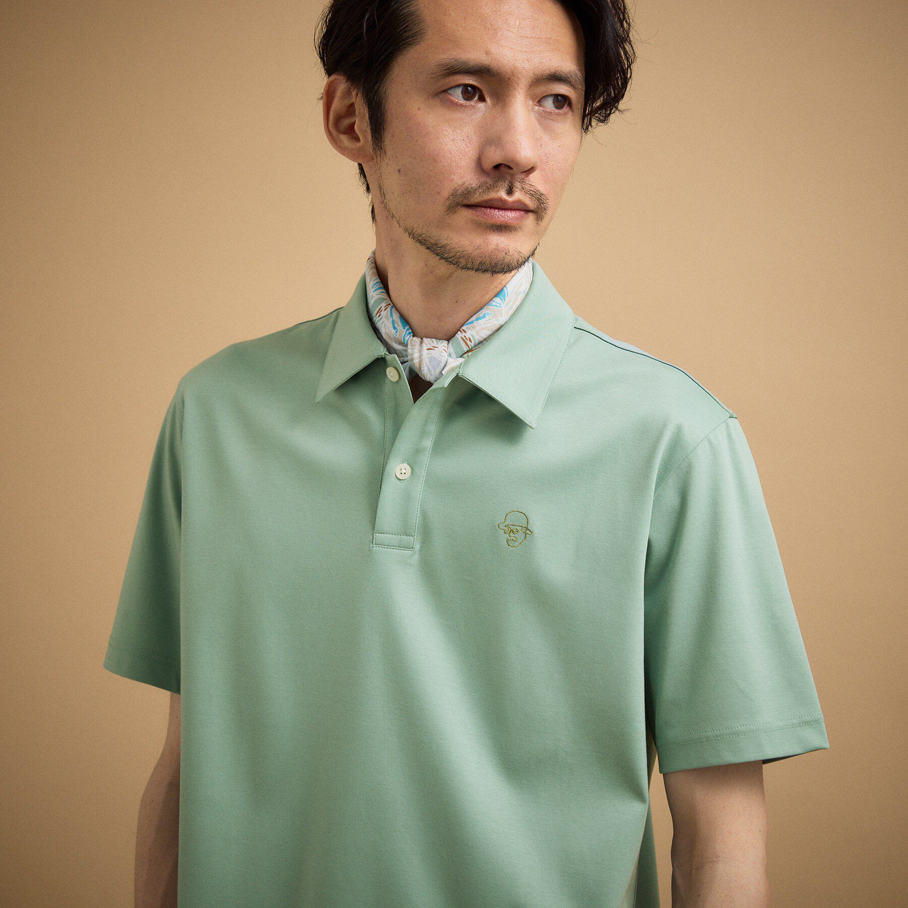 TAKEO KIKUCHI「【接触冷感】アイスクリアコットン ワンポイント ポロシャツ」|ポロシャツ|