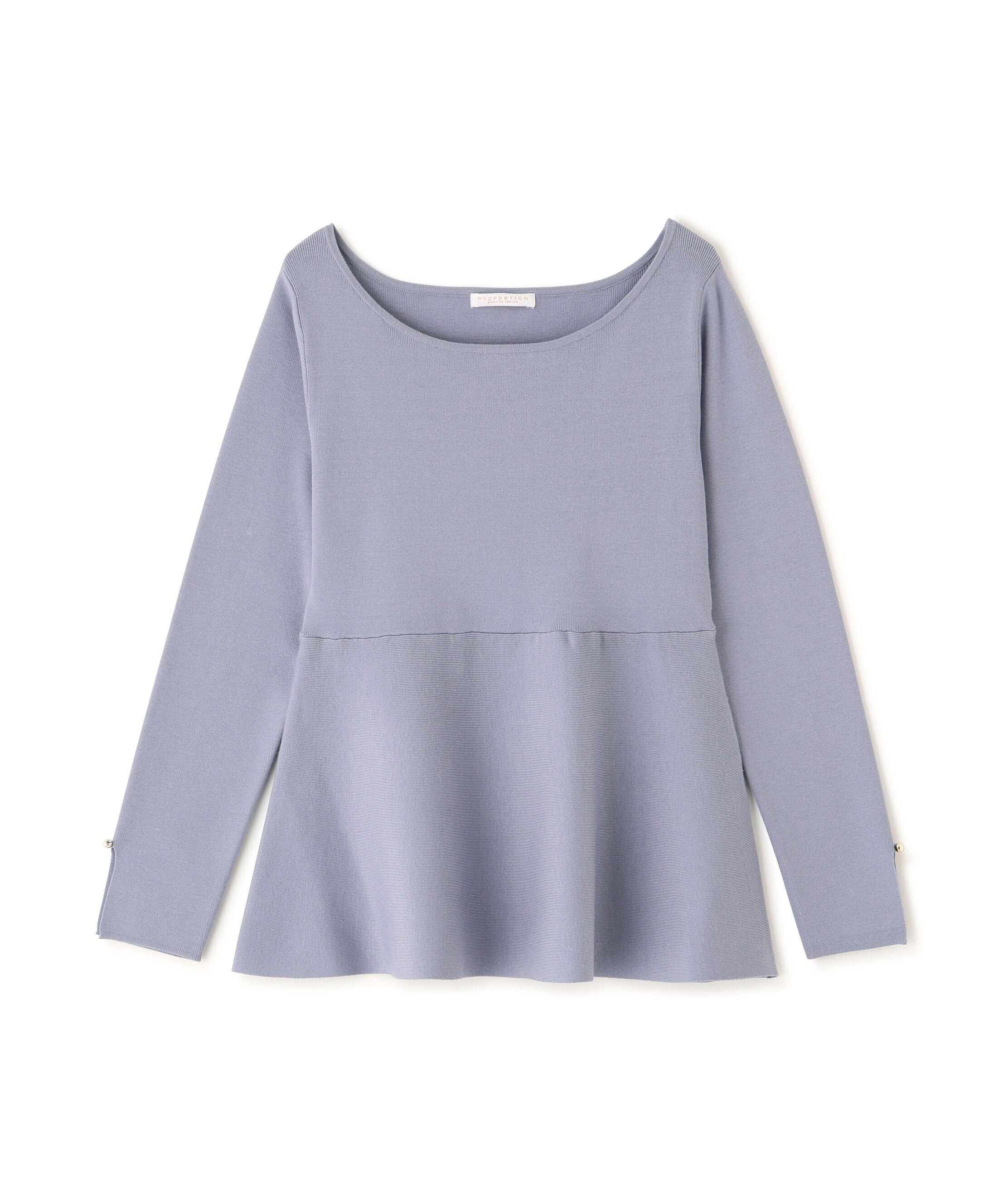 PROPORTION BODY DRESSING「ペプラムベーシックニット　26SS」|ニット・セーター|
