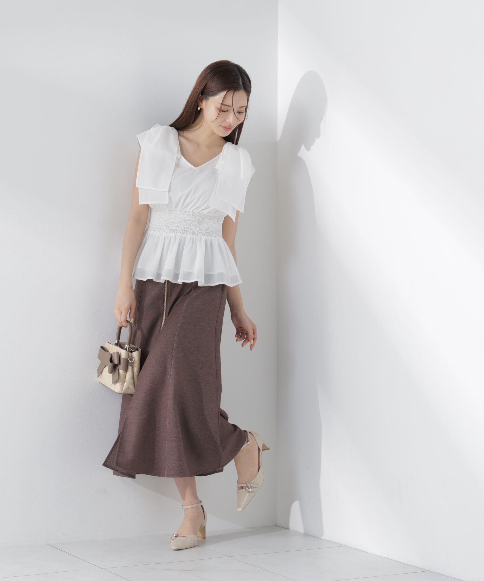 PROPORTION BODY DRESSING「＜中川紅葉さん着用＞フロントジップマーメイドスカート」|スカート|