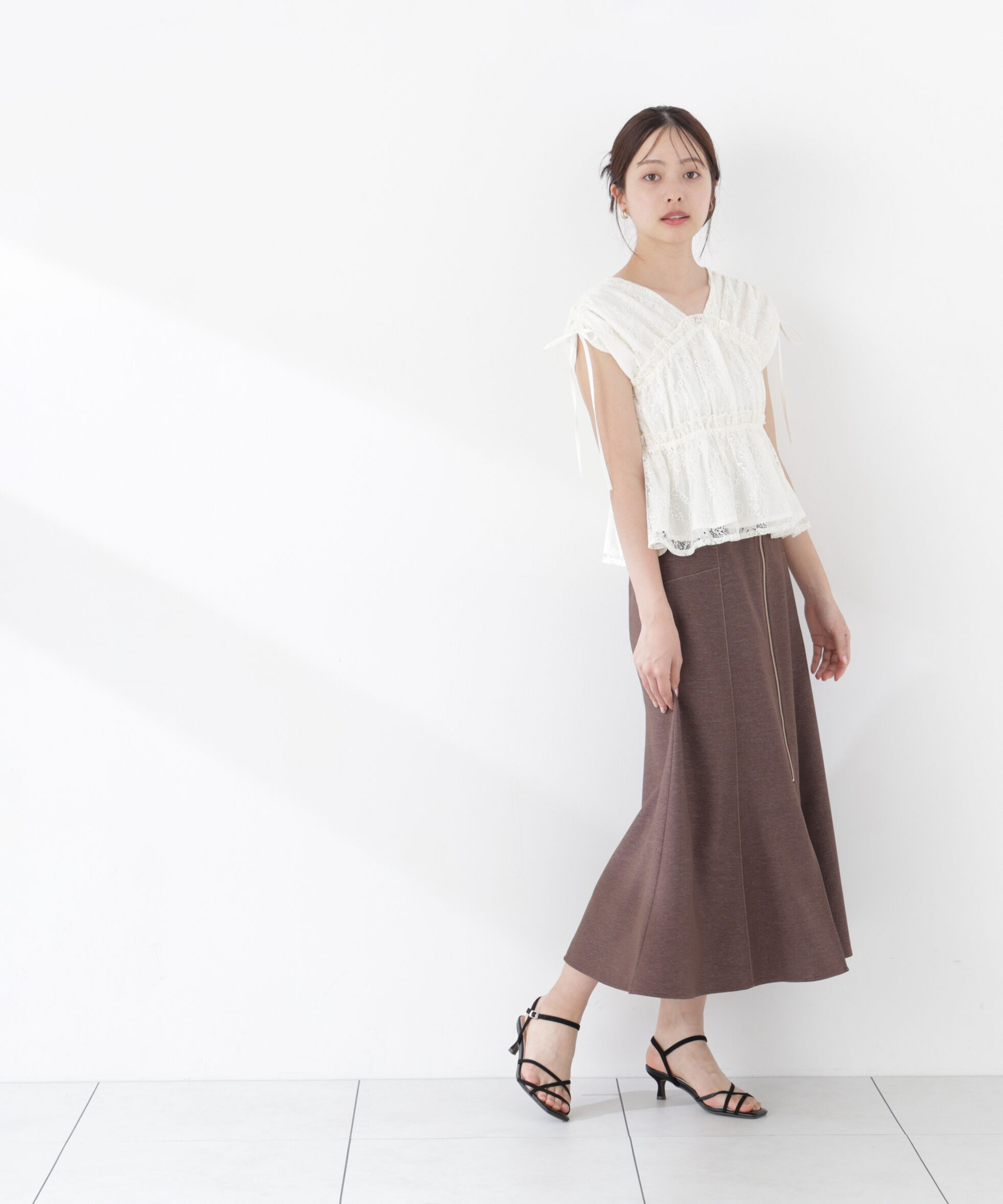 PROPORTION BODY DRESSING「＜中川紅葉さん着用＞フロントジップマーメイドスカート」|スカート|