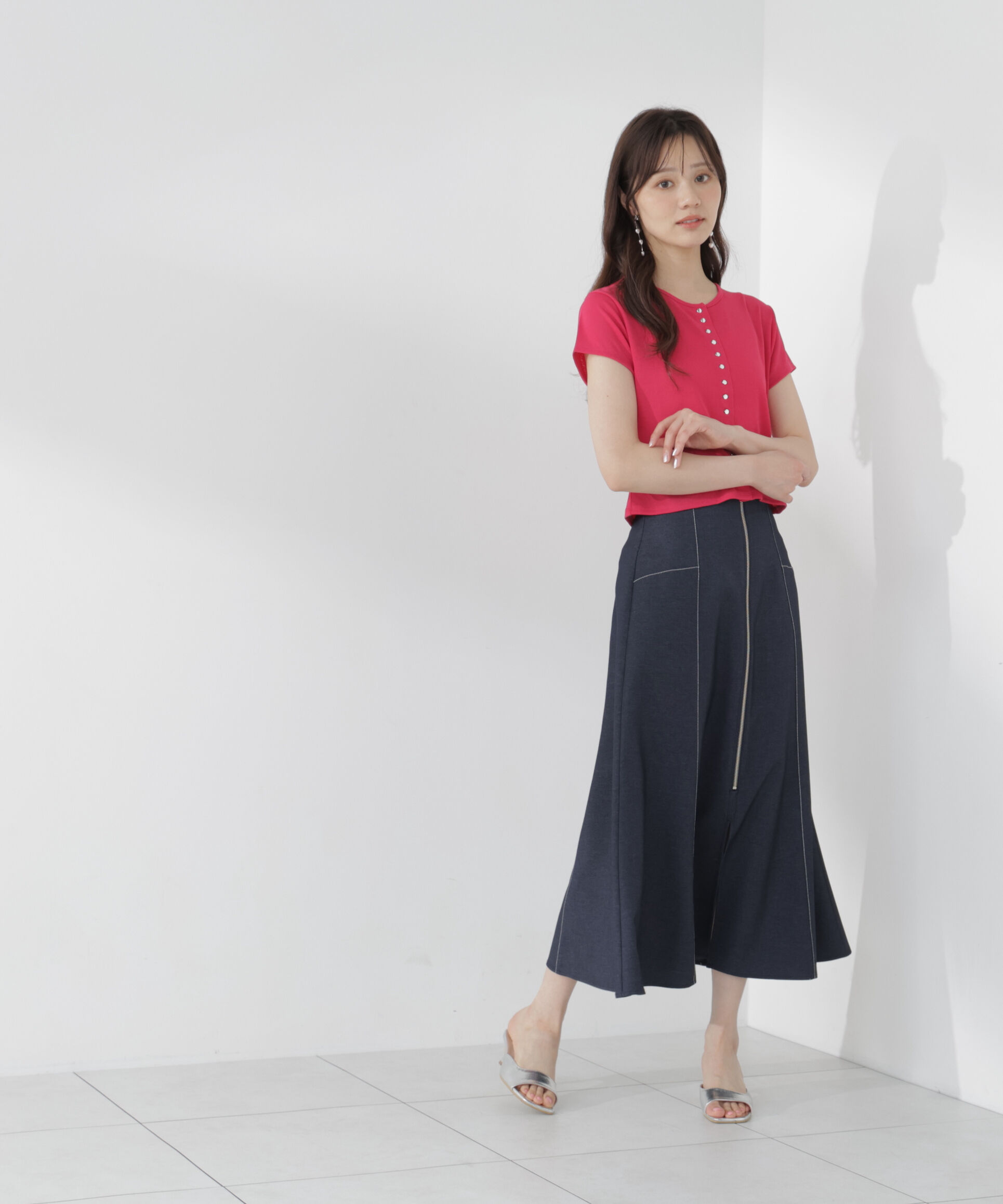 PROPORTION BODY DRESSING「＜中川紅葉さん着用＞フロントジップマーメイドスカート」|スカート|