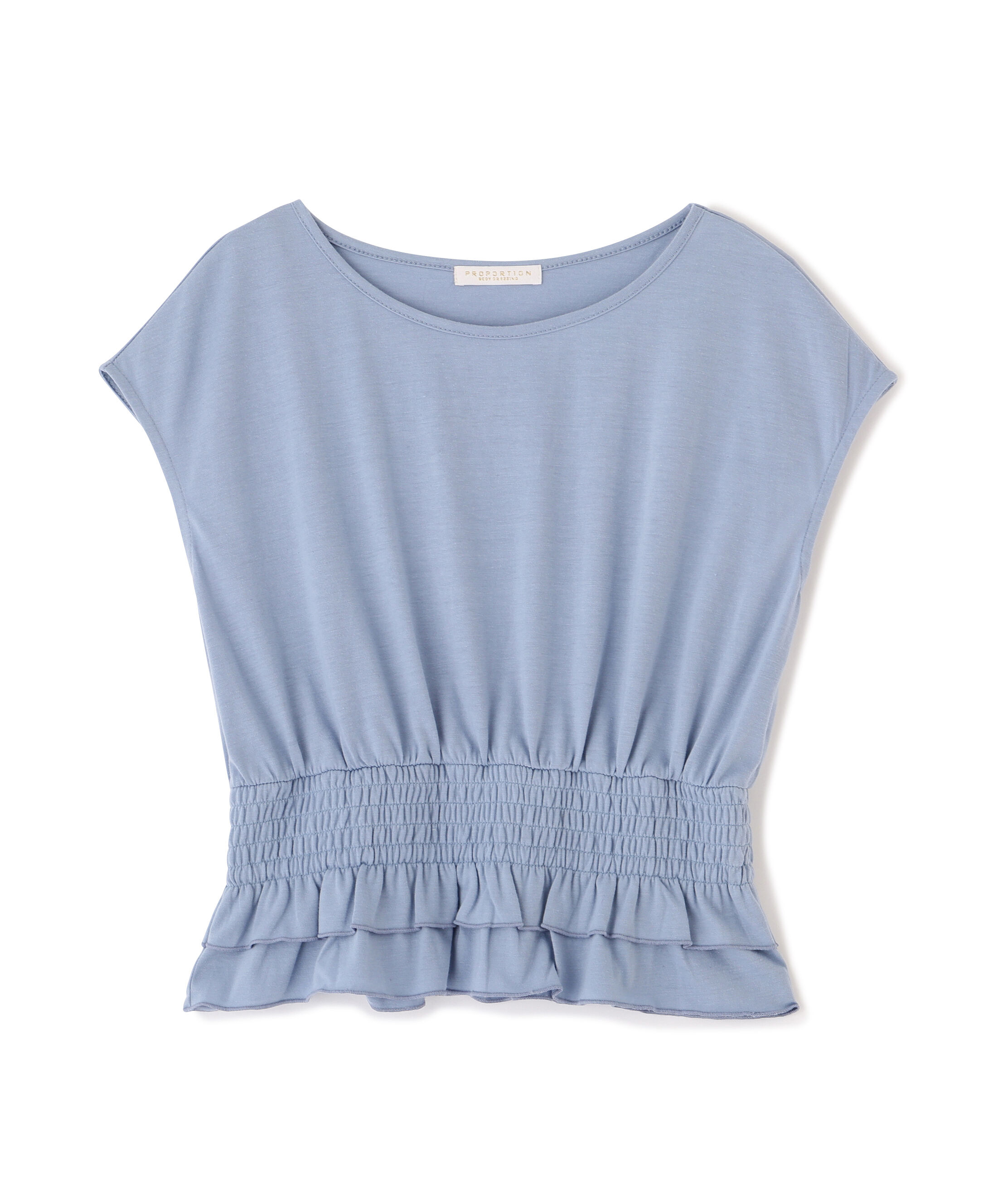 PROPORTION BODY DRESSING「ウエストギャザーカットトップス」|Tシャツ・カットソー|