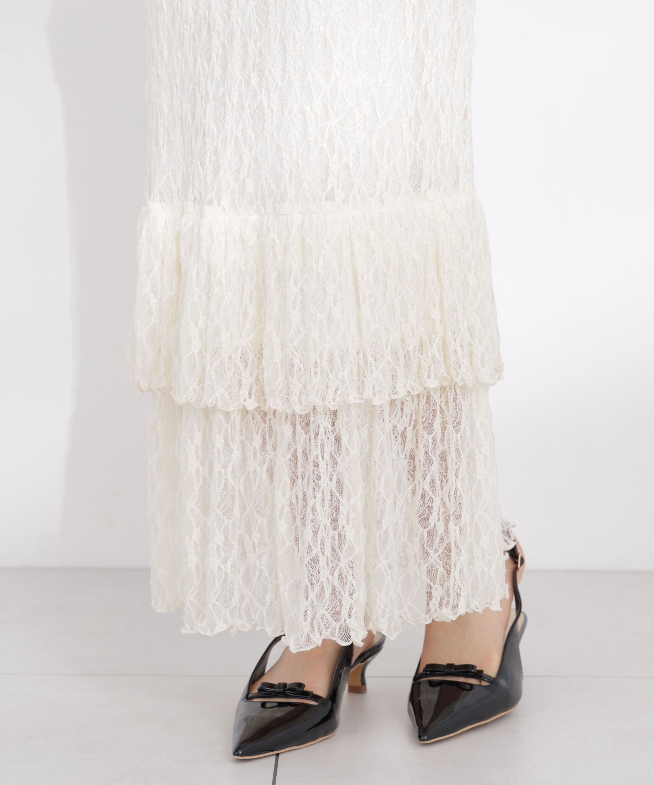 PROPORTION BODY DRESSING「カットレーススカート」|スカート|