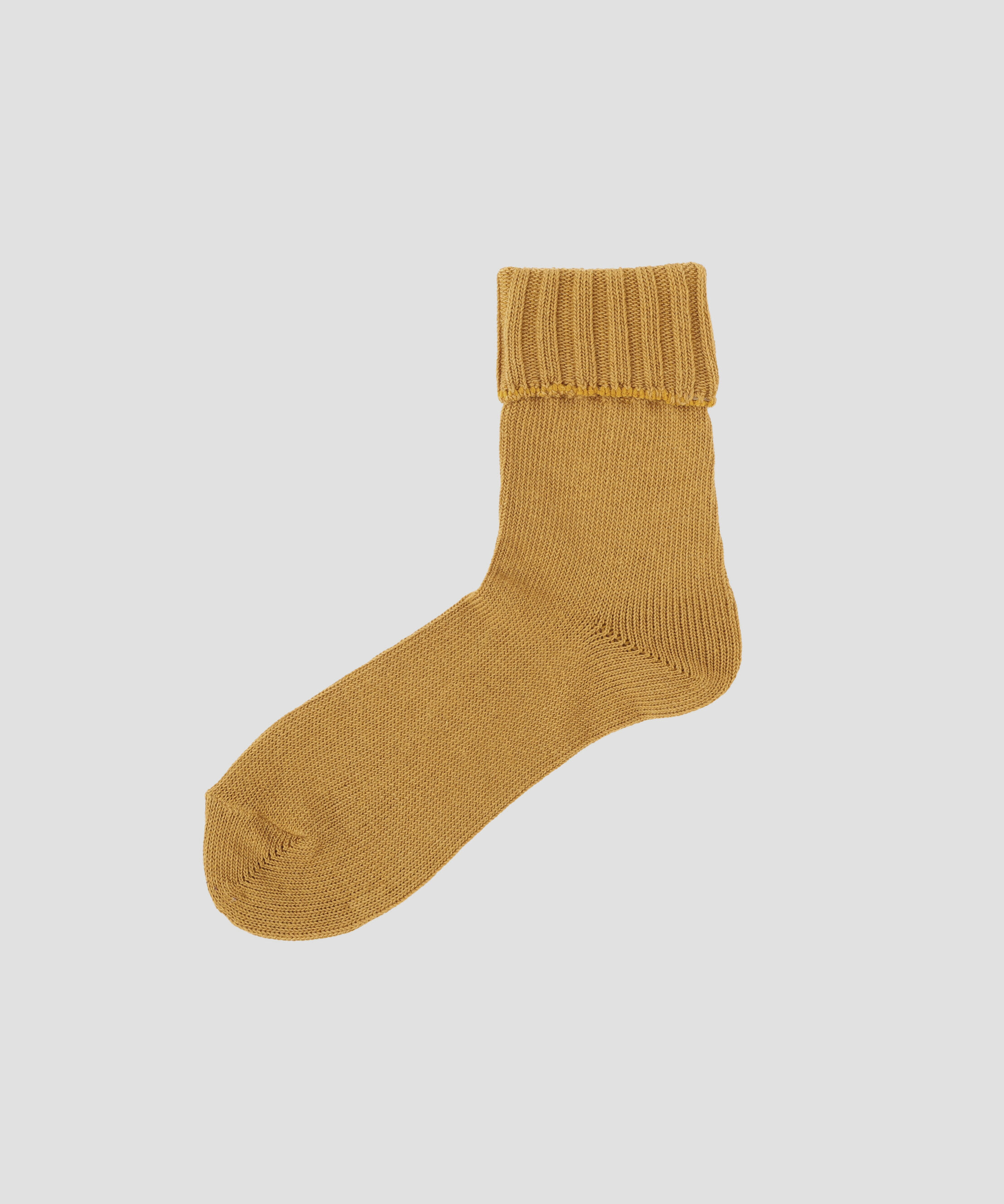  「WOMEN COTTON LINEN SOCKS」|ソックス|MUSTARD3