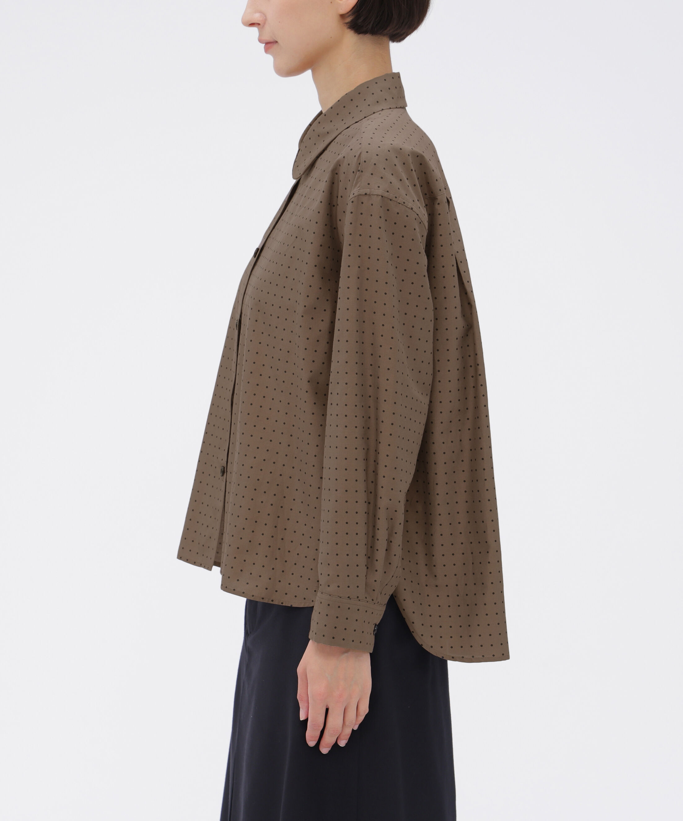  「SPOT PRINT COTTON SILK SHIRT」|シャツ・ブラウス|