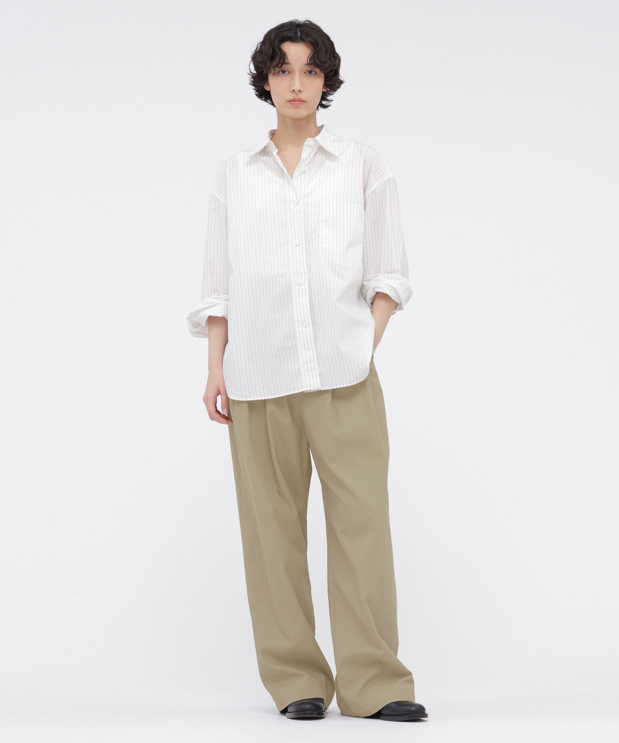  「FINE COTTON STRIPE SHIRT」|シャツ・ブラウス|