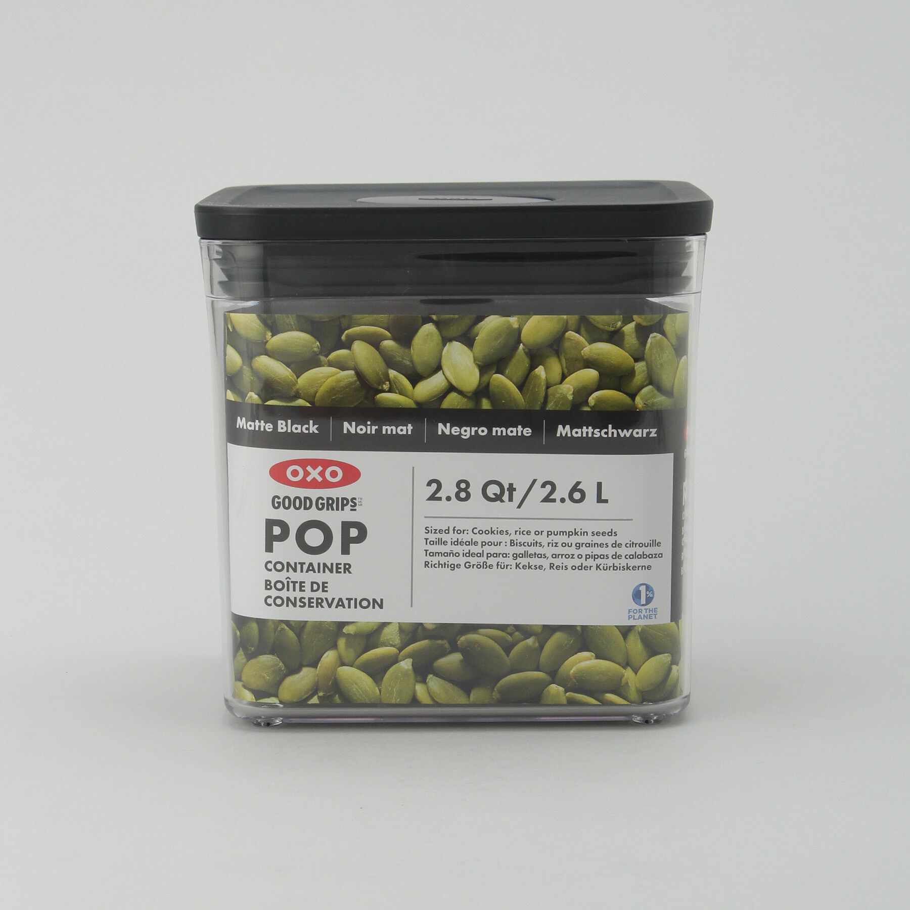 212 KITCHEN STORE「ポップコンテナ ビックスクエア ショート BK ＜OXO オクソー＞」|食器・キッチングッズ|