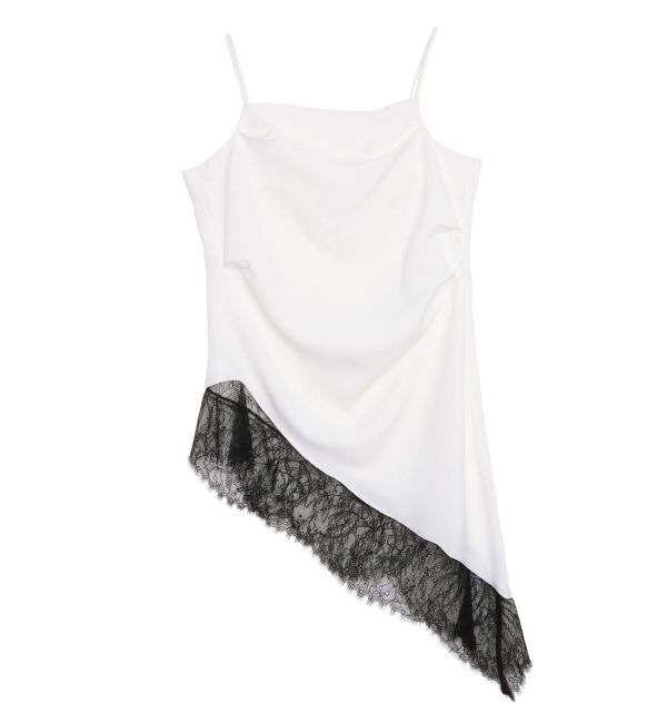 ELENDEEK「ASYMMETRY DRAPE CAMI」|キャミソール|