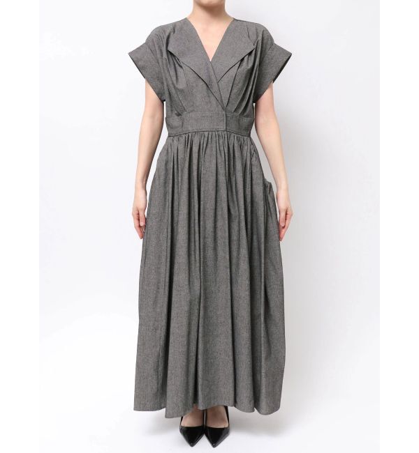 ELENDEEK「OPEN COLLAR SHIRT OP」|ワンピース|