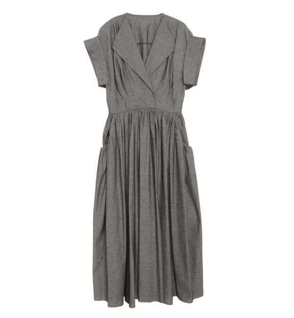 ELENDEEK「OPEN COLLAR SHIRT OP」|ワンピース|