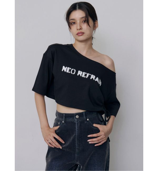 MURUA「ワンショルロゴワイドTシャツ」|Tシャツ・カットソー|
