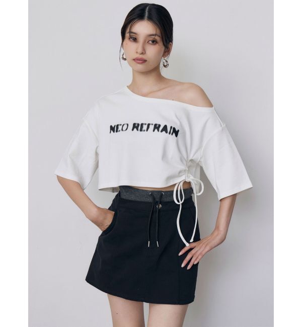 MURUA「ワンショルロゴワイドTシャツ」|Tシャツ・カットソー|