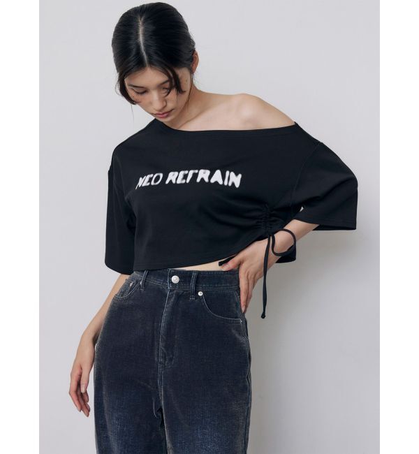 MURUA「ワンショルロゴワイドTシャツ」|Tシャツ・カットソー|