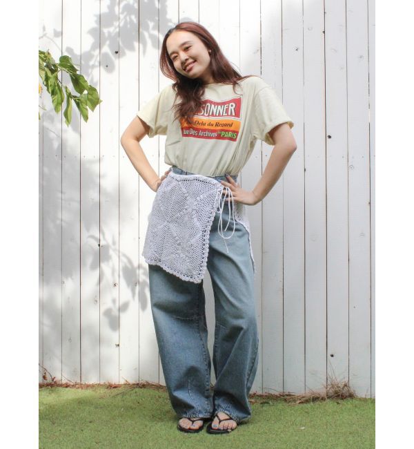 Ungrid「ヴィンテージカラーロゴTee」|Tシャツ・カットソー|