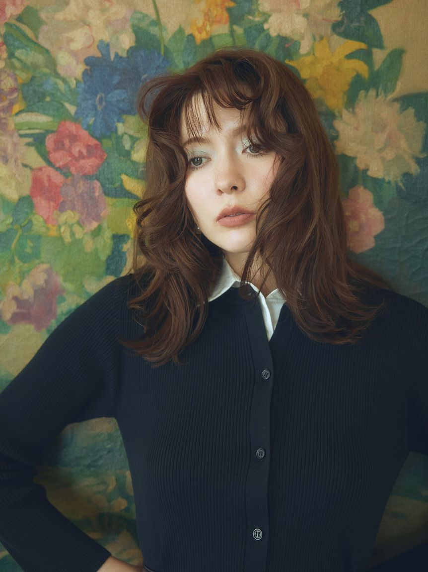 Mila Owen「2WAY襟付きペプラムニットトップス」|ニット・セーター|