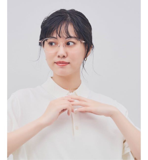  「ボストン型 メガネ｜クリアカラー｜伊達メガネ 度付きメガネ｜ユニセックス  レンズ交換券付」|メガネ|