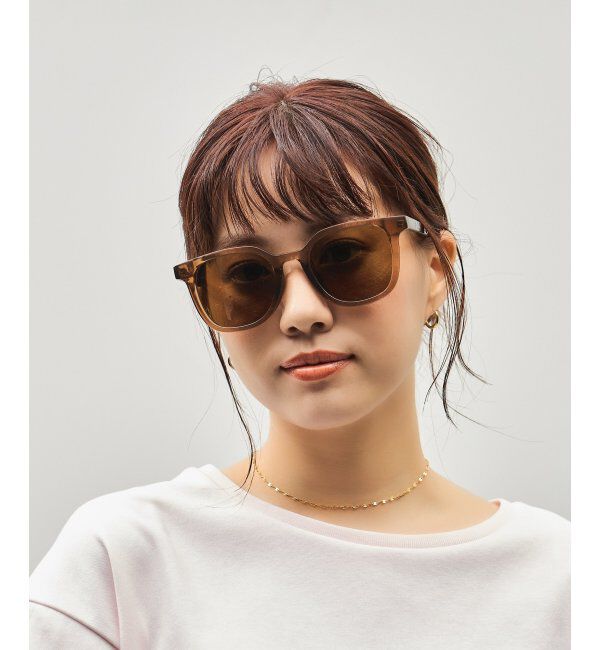  「SUNCUTGlasses/UV100%CUT サングラス ビッグシェイプ  カラーレンズ 紫外線対策 UVカット ユニセックス」|サングラス|