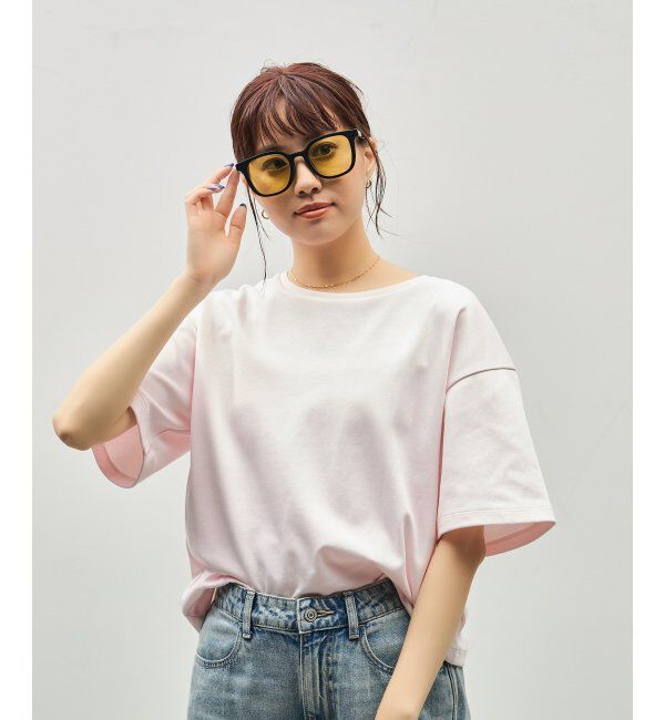  「SUNCUTGlasses/UV100%CUT サングラス ビッグシェイプ  カラーレンズ 紫外線対策 UVカット ユニセックス」|サングラス|