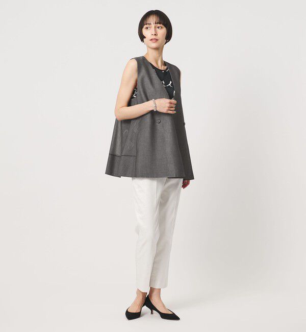 UNITED ARROWS「シアー バックフレア ベスト ‐ウォッシャブル‐」|ベスト・ジレ|
