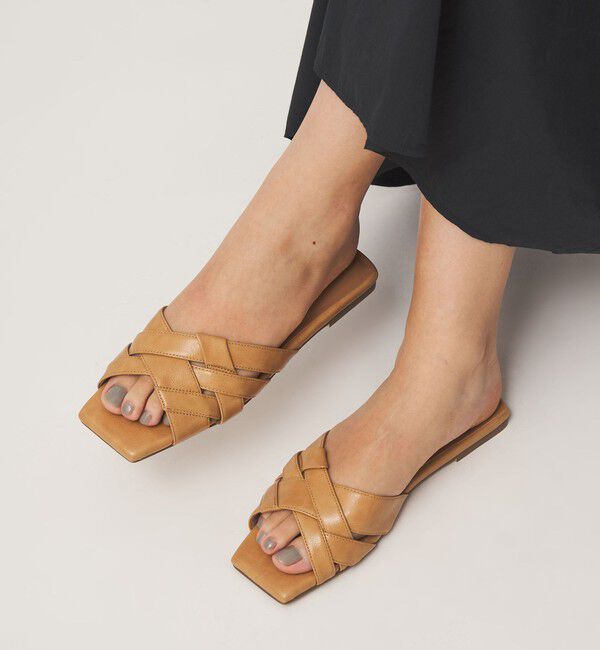 UNITED ARROWS green label relaxing「イントレ フラット サンダル」|サンダル|BEIGE