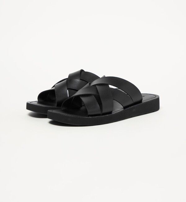 UNITED ARROWS green label relaxing「レザーライク クロス サンダル」|サンダル|