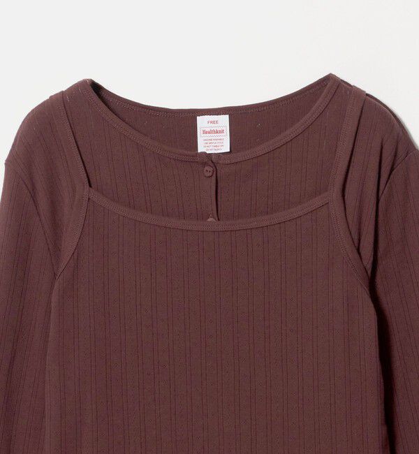 UNITED ARROWS green label relaxing「【別注】＜Healthknit＞レイヤード プルオーバーカットソー」|Tシャツ・カットソー|