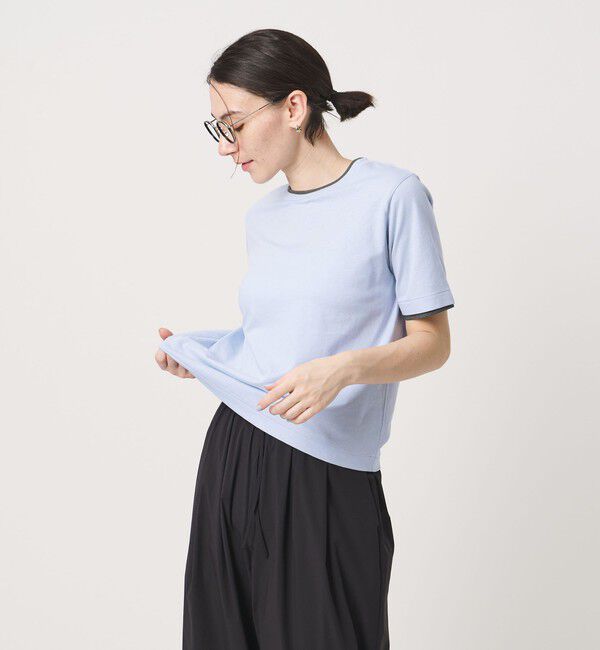 BEAUTY&YOUTH UNITED ARROWS「麻コットン レイヤード クルーネック Tシャツ」|Tシャツ・カットソー|