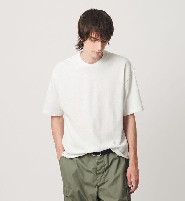 BEAUTY&YOUTH UNITED ARROWS「ネップ コットン カットオフ クロップド Tシャツ」|Tシャツ・カットソー|