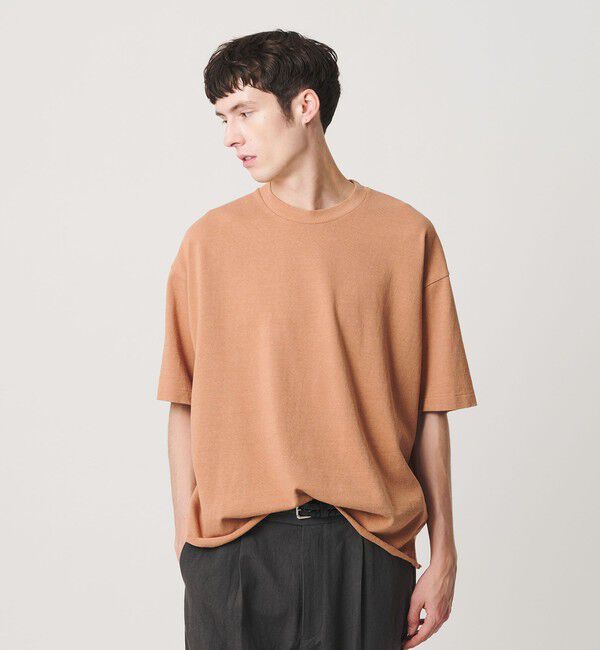 BEAUTY&YOUTH UNITED ARROWS「ネップ コットン カットオフ クロップド Tシャツ」|Tシャツ・カットソー|ORANGE