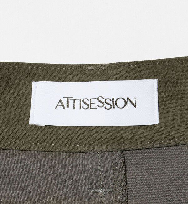 ATTISESSION「＜ATTISESSION＞ヘム ストラップ パンツ」|チノ|