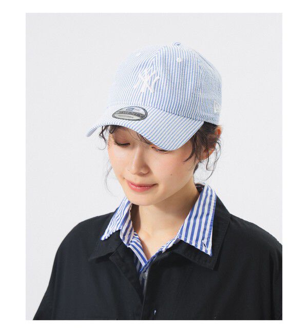 BEAMSBOY「【別注】NEW ERA / MLB シアサッカー キャップ」|その他|BLUE