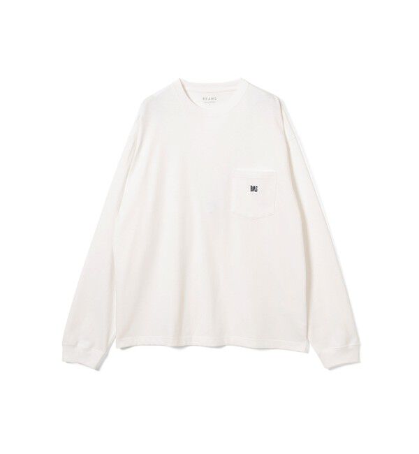 BEAMS「BMSロゴ ロングスリーブ Tシャツ」|Tシャツ・カットソー|