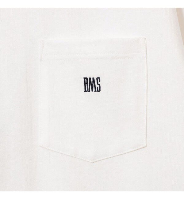 BEAMS「BMSロゴ ロングスリーブ Tシャツ」|Tシャツ・カットソー|
