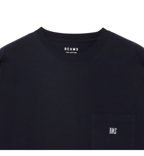 BEAMS「BMSロゴ ロングスリーブ Tシャツ」|Tシャツ・カットソー|