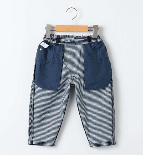 SHIPS KIDS「SHIPS KIDS:90cm /ヒッコリー デニム パンツ」|デニム|