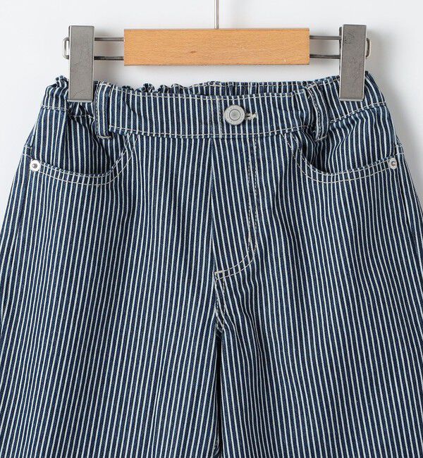 SHIPS KIDS「SHIPS KIDS:90cm /ヒッコリー デニム パンツ」|デニム|