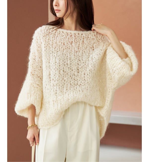 Plage「《追加予約》HAND KNIT ジャンボタム プルオーバー」|ニット・セーター|