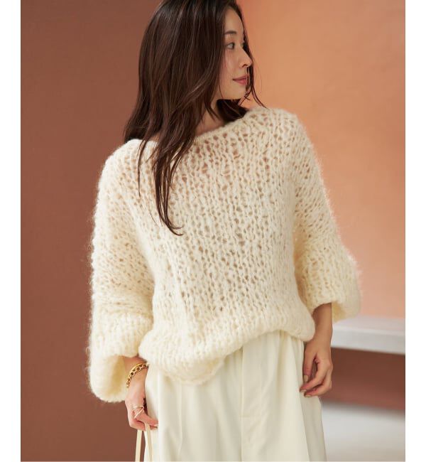 Plage「《追加予約》HAND KNIT ジャンボタム プルオーバー」|ニット・セーター|