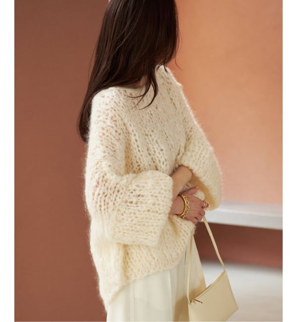 Plage「《追加予約》HAND KNIT ジャンボタム プルオーバー」|ニット・セーター|