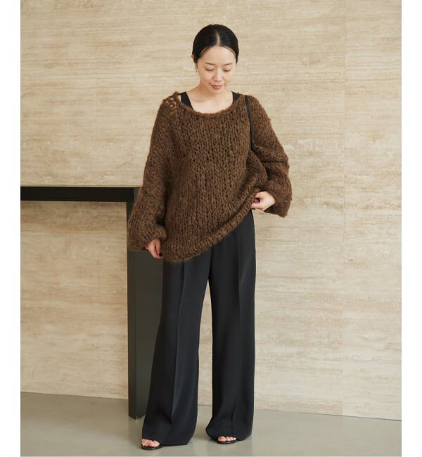 Plage「《追加予約》HAND KNIT ジャンボタム プルオーバー」|ニット・セーター|