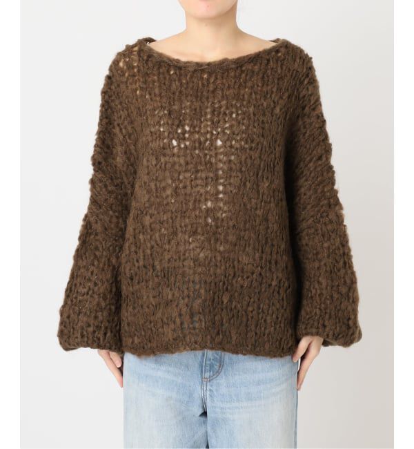 Plage「《追加予約》HAND KNIT ジャンボタム プルオーバー」|ニット・セーター|