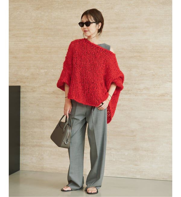 Plage「《追加予約》HAND KNIT ジャンボタム プルオーバー」|ニット・セーター|
