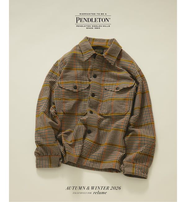 JOURNAL STANDARD relume「《予約》PENDLETON / ペンドルトン 別注 コットンダック CPO シャツジャケット」|シャツ・ブラウス|ベージュ A