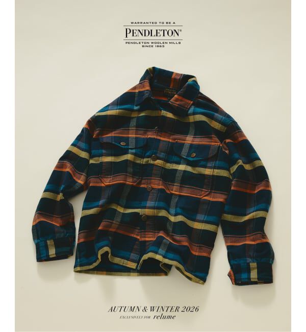JOURNAL STANDARD relume「《予約》PENDLETON / ペンドルトン 別注 コットンダック CPO シャツジャケット」|シャツ・ブラウス|ネイビー A