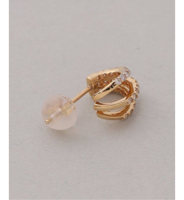 Lilas by Spick&Span「シャイニングダイヤ3ラインピアス K18（両耳）」|ピアス|