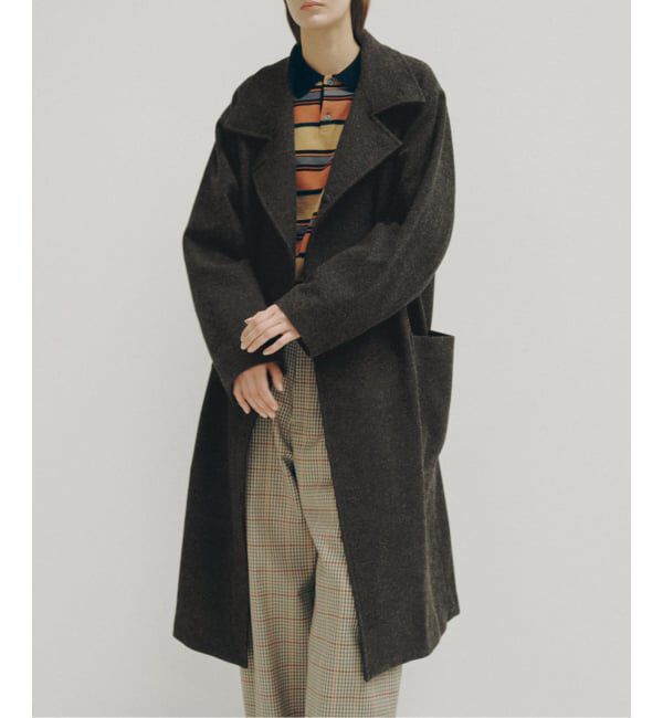 Glyph「《一部店舗+WEB限定予約》British Tweed Coat」|チェスターコート|カーキ