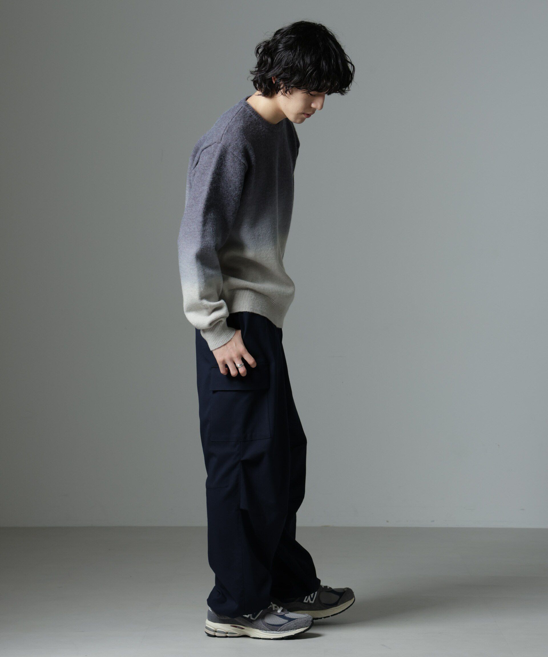 NANO universe「段染めニット」|ニット・セーター|