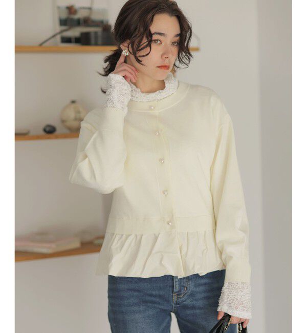 組曲「【WEB限定】フラワーチュールタートルネック カットソー」|Tシャツ・カットソー|
